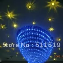 LED волоконно звезда потолок комплект, 20 штук 2.0 мм PMMA волокна 1 м+ 20 штук кристалл+ 5 Вт LED RGB света двигатель, 24key ИК-пульт