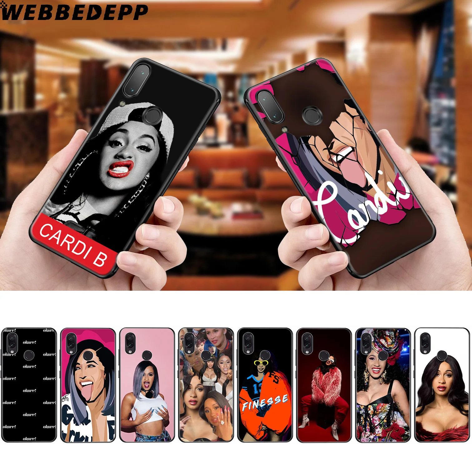 WEBBEDEPP Cardi B CardiB сексуальный мягкий чехол для Xiaomi Redmi K20 7A 4A 4X 5 5A 6 6A S2 Note 8 4 7 Pro Plus Prime |