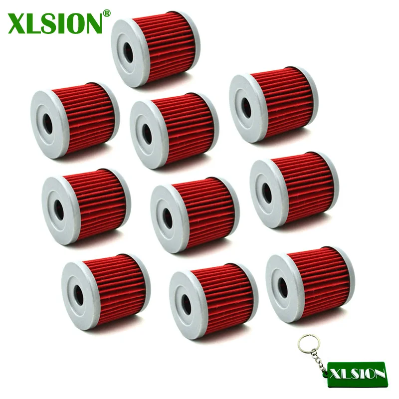 

XLSION 10x Oil Filters Fit Suzuki DRZ 400 400E 400S 400SM LTZ400 LTR450 LTZ 400 LTR 450 QUADRACER ATV Dirt Motor Bike