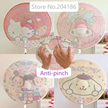 2 шт. Мультфильм Мелодия Две звезды Doraemon стежка Электрический вентилятор анти-Зажимная крышка сетка