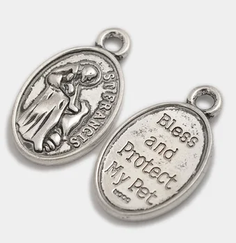 

70pcs Exquisit Virgin Mary Charms Pendants 26.3*15.3mm Antique silver Handmade gift craft Jewelry earring bracelet necklace