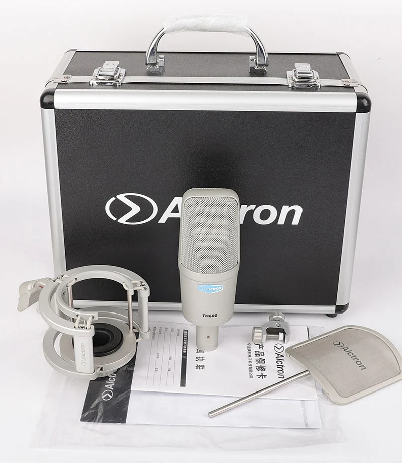 Alctron TH600 с большой диафрагмой Профессиональная студия емкостный микрофон для