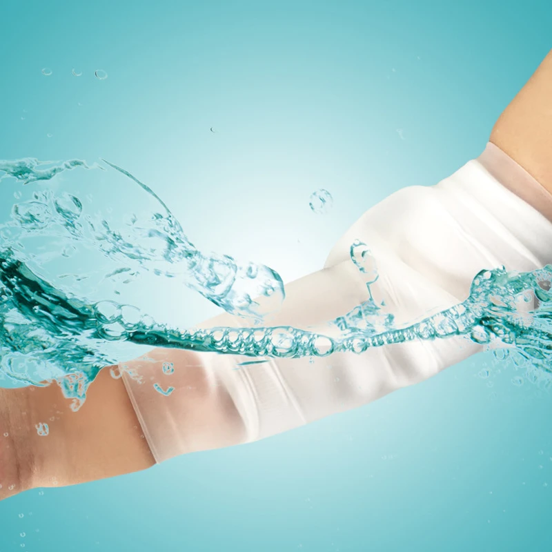 

PICC Waterproof Elbow Bath Case Reusable Silicone Shower Sheath Cover Arm Wound Central Vein Protective Care Set