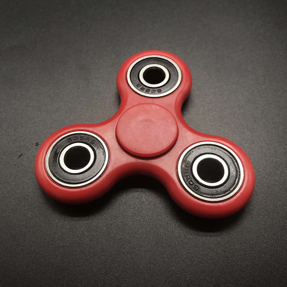 7 Цветов керамика Бусы Tri-Spinner Пластиковые EDC Руки Спиннер Для Аутизма и СДВГ волнуются спинер Долгое Время Анти стресс Игрушки