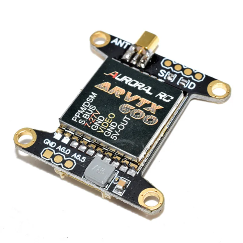 

RVTX600 5.8G 48CH 25/200/600mW Switchable FPV Transmitter TX 7-24V 30.5x30.5mm For RC FPV Racing Camera Drone FPV System DIY