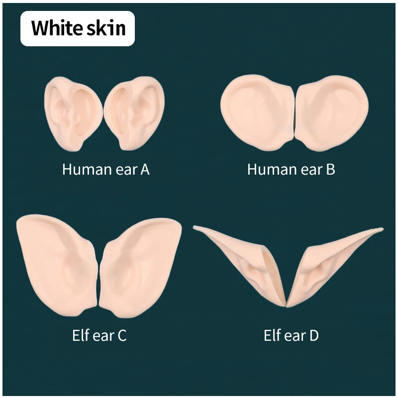 DBS blyth doll ear Human ears,Elf ears Installed with clay, no cutting required White Skin,Tan Skin,Dark Skin,Natural Skin 2