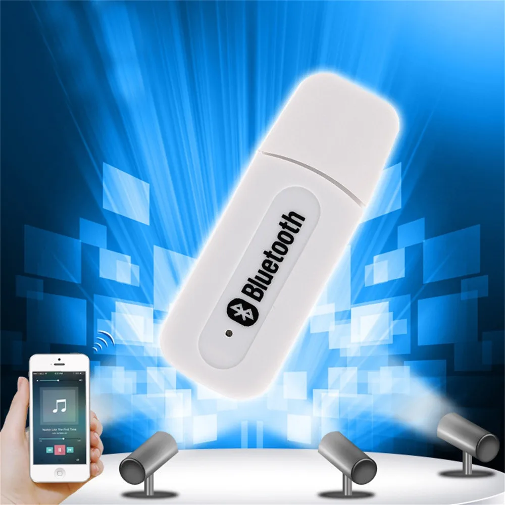 Беспроводной Bluetooth V4.1+ EDR A2DP 3,5 мм USB Handsfree домашний автомобильный комплект AUX аудио стерео музыкальный приемник адаптер для iOS Android