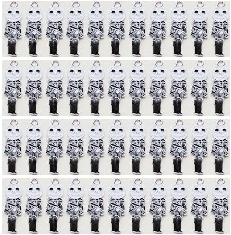 

wholesale Free shipping New 50 pcs black nightmare before Christmas Metal Charms Pendants Jewellery Making N03