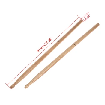 

1Pair 5A Oak Wood Durable Drumstick Kid Jazz Drum Sticks Electronic Drums Stick
