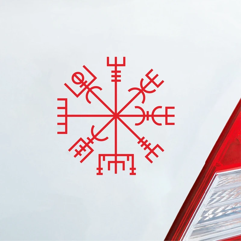 Скандинавская мифология Vegvisir Виниловая наклейка для автомобиля викингов