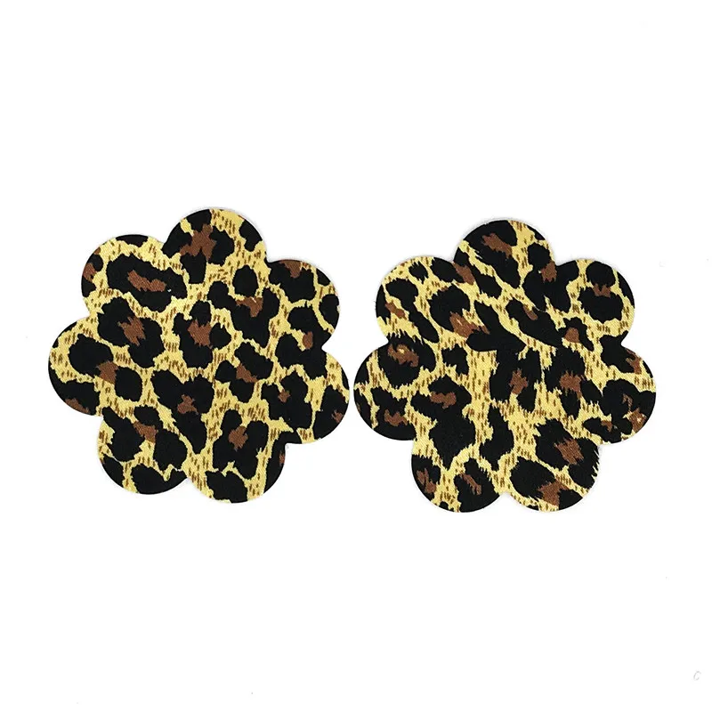

Free shipping Sexy experience 10 pairs (20Pcs) / Leopard Pasties Nipple Covers 5 colors