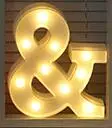 Светящийся ночной светодиодный светильник с буквами, креативный 26 Английский алфавит, светодиодная лампа, батарея, романтическое украшение для свадебной вечеринки, Прямая поставка - Цвет: AND NOTE