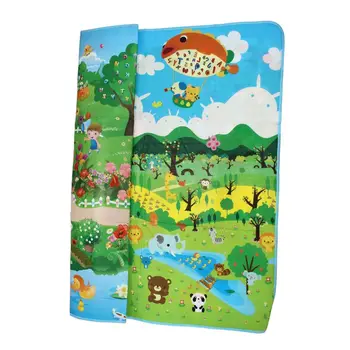 

Double Side Waterproof Baby Toddler Soft Crawling Mat Picnic Blanket Play Mat-The forest+Botanical garden