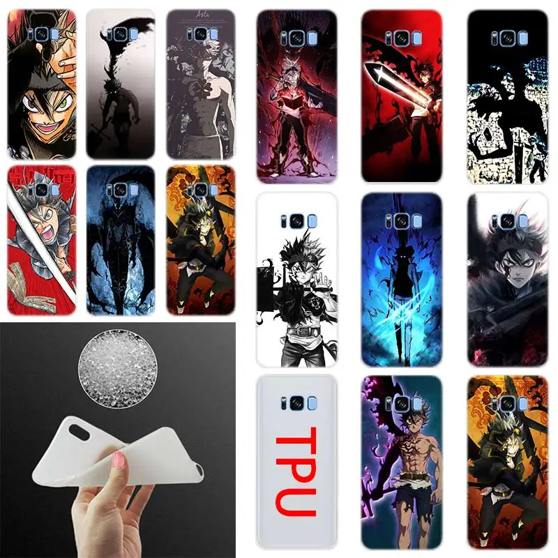 

black clover asta demon Silicone Case Cover For Samsung Galaxy S10 Plus S8 S9 Plus S7 S6Edge S5 Note 8 9 Phone S10 E S9 S8 S7 S6