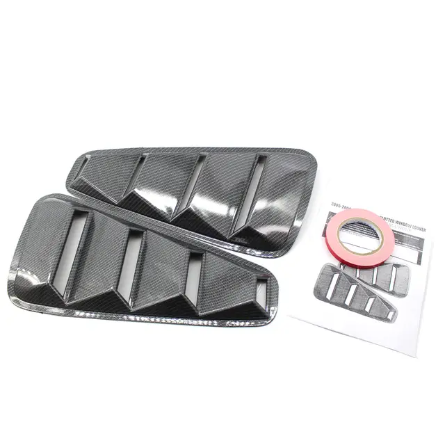 Us 29 57 2x Carbon Fiber Rear Side Window Louvers Scoop Cover Vent For 05 09 Ford Mustang In Body Kits From Automobiles Motorcycles On Aliexpress