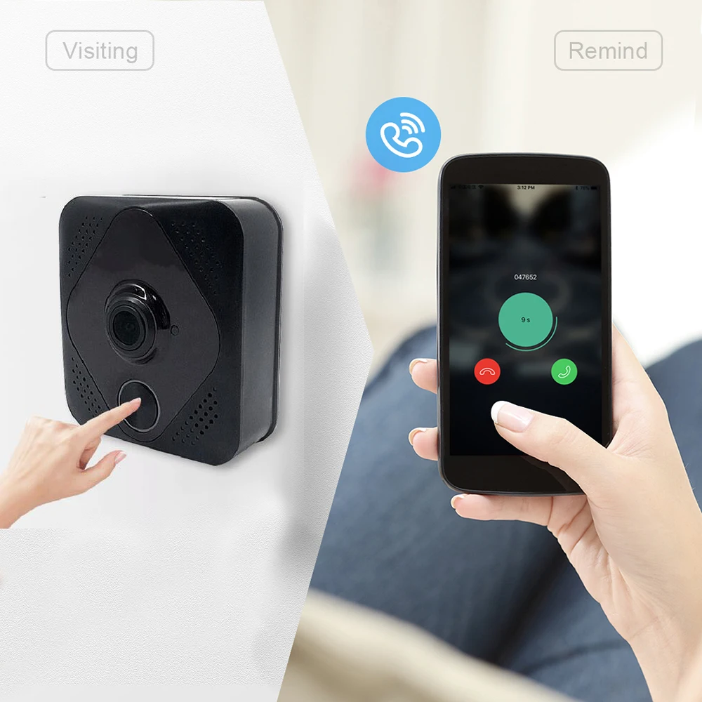 

MV8 WIFI Doorbell Smart IP Video Intercom Video Door Phone Door Bell Camera For Apartments IR Alarm Wireless Security Camera 4.8
