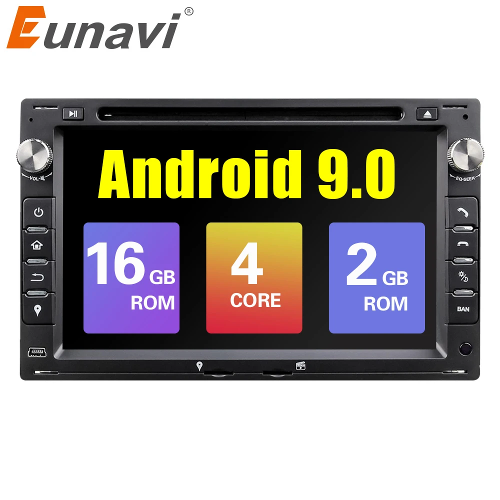 Eunavi Android 9 0 автомобиль gps для VW PASSAT B5 B4 JETTA BORA GOLF 4 SHARAN поло MK5 MK4 MK3 T5 транспортер |