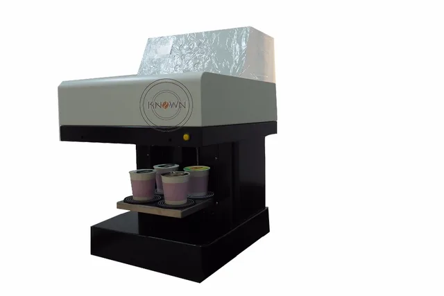 Special Price 4 cup model cappuccino latte coffee printer with CE certification Chocolate Selfie Priter coffee Printing machine 