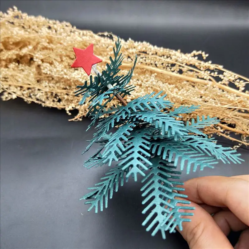 

Christmas Tree Metal Cutting Dies 3D Greeting Card For DIY Scrapbooking Card Album Photo Decoration Embossing Folder