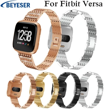 

Stainless steel replacement Band for Fitbit versa Metal classic Strap Wriststrap Watchbelt for Fitbit versa watchstrap watchband