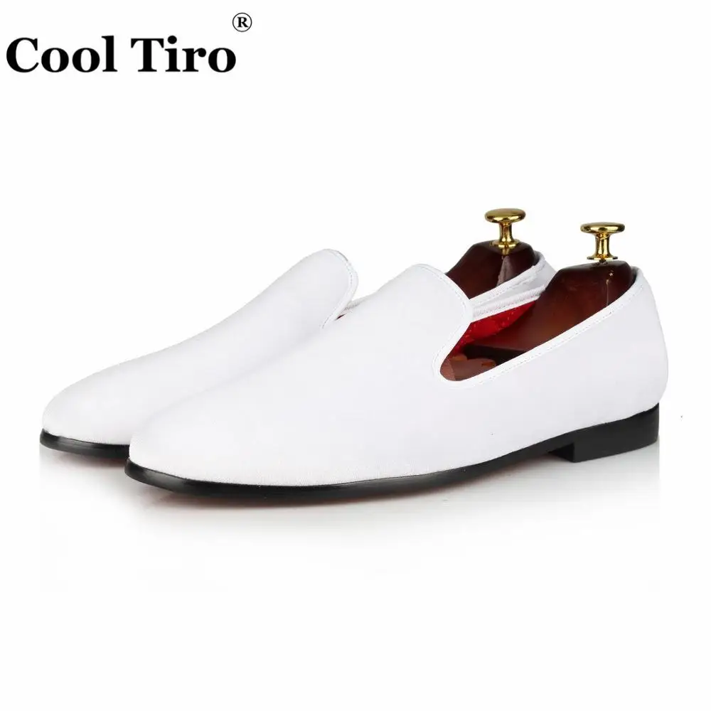 Men Loafers white Velvet Dress shoes (3)