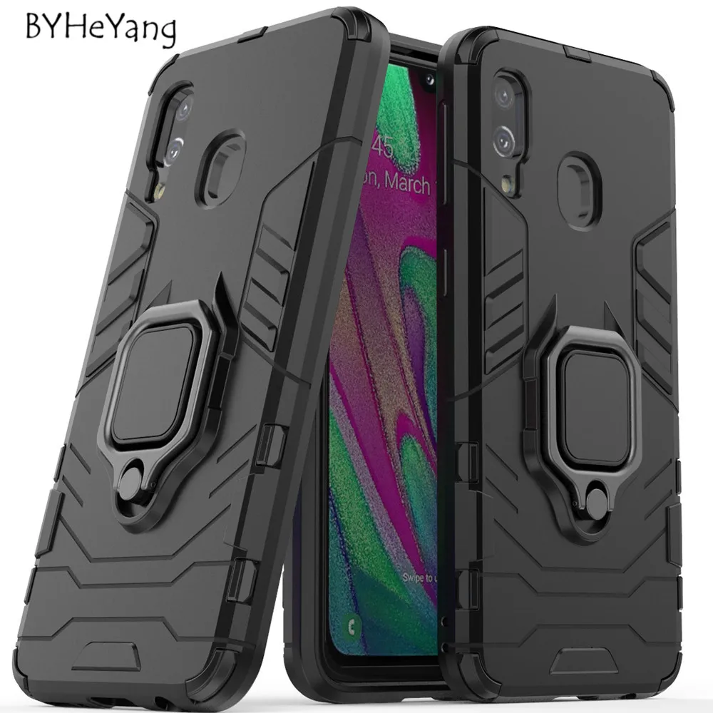 

For Samsung Galaxy A40 Case A40 Capa Car Holder Magnetic Suction Ring Bracket Armor Cover for Samsung Galaxy A40 A 40 A405F Case