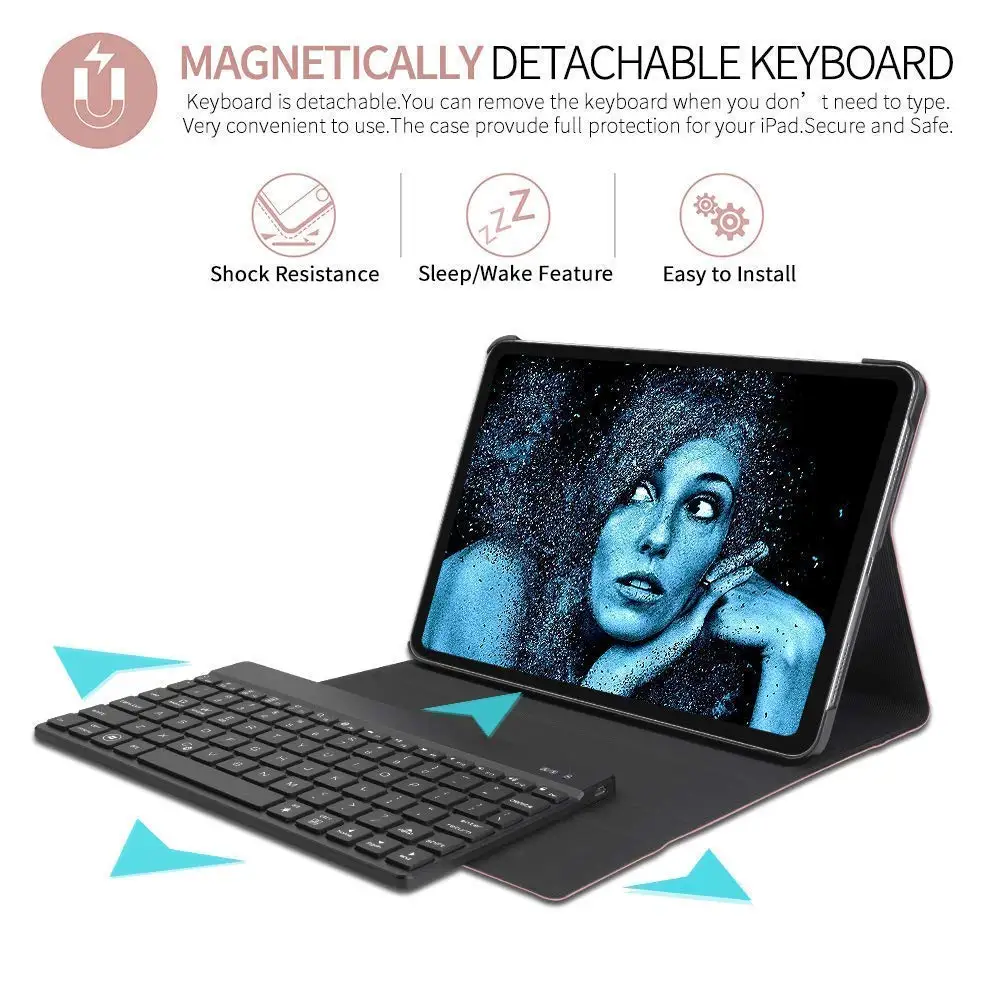 Для iPad Air 2 9 7 2018/2017 чехол с подсветкой клавиатуры для телефона 2018 5th 6th 1/2 Pro