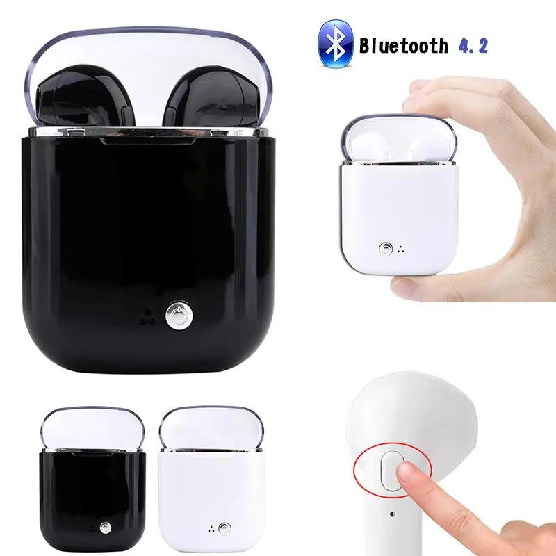 Mini I7S Wireless Bluetooth Stereo Sports Headphones Wireless Bluetooth Headset Sports In ear Earphones For IOS Android System