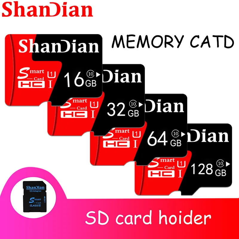 

NEW Brand Green SHANDIAN TF 32G 16G TF Memory Card Class 10 4G 8G Micro TF Card High Speed 64G TF Card Memory Card