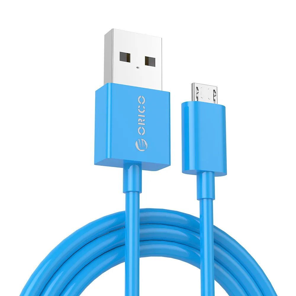 ORICO Micro USB кабель 2A Быстрая зарядка USB кабель для передачи данных для Samsung Xiaomi Tablet Android USB кабель для зарядки Micro usb кабели для зарядки - Цвет: Blue cable
