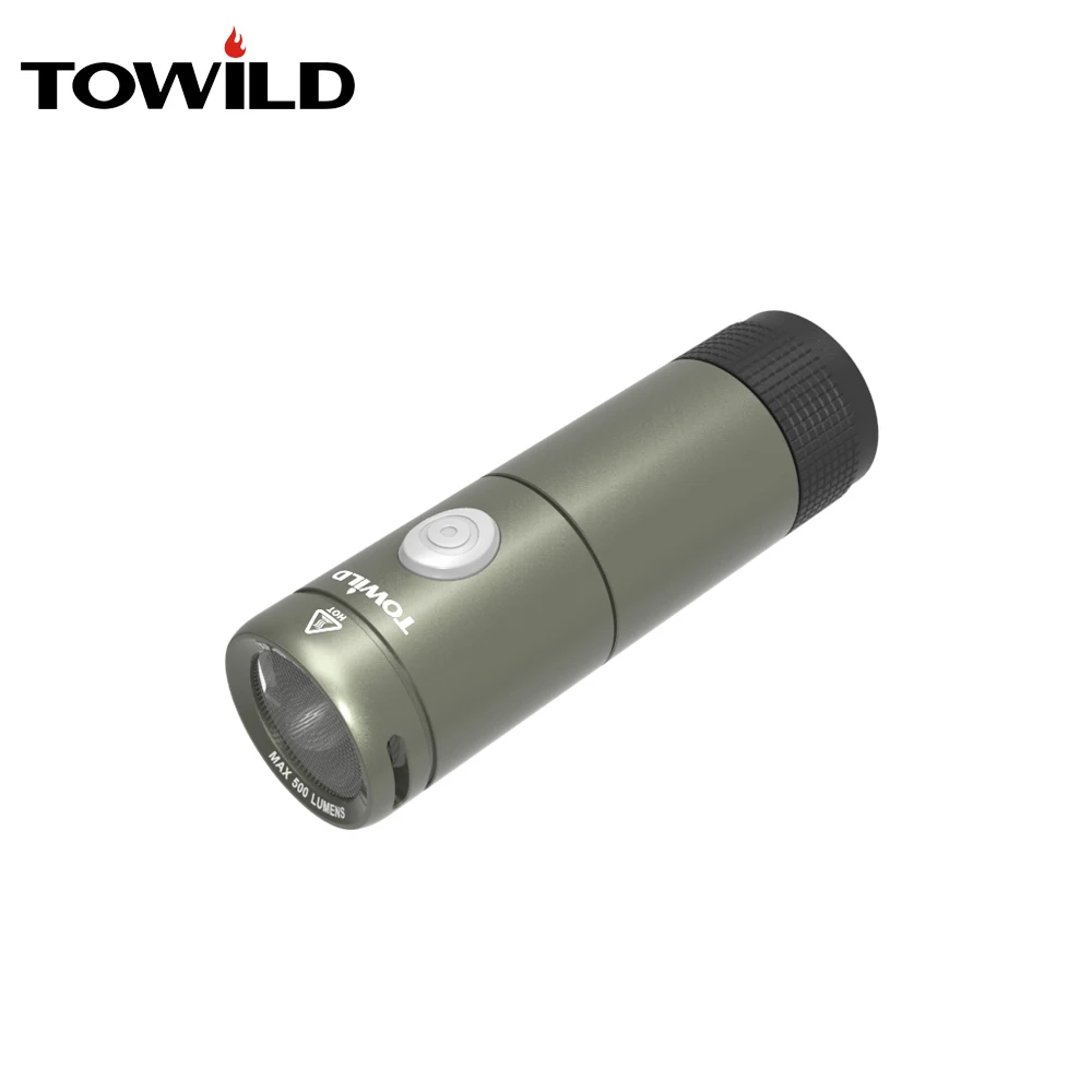 

TOWILD Bike Light Ultra-Bright 500 lumen built-in 18500 battery Bicycle Front LED Flashlight Lamp USB Rechargeable Cycling Light