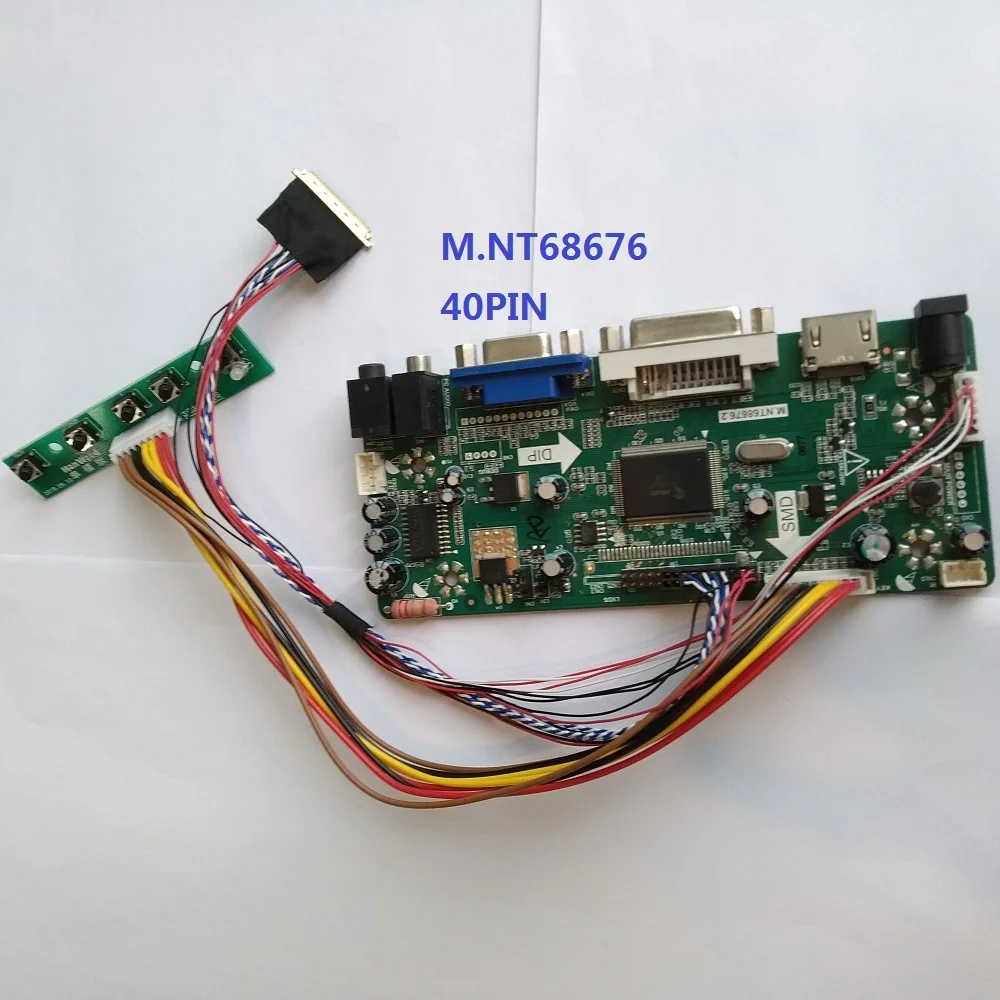 

Kit For LP140WH4-TLP2 DIY 2019 Driver Controller board Panel Screen DVI Audio VGA HDMI LG Display 1366X768 14" LCD LED