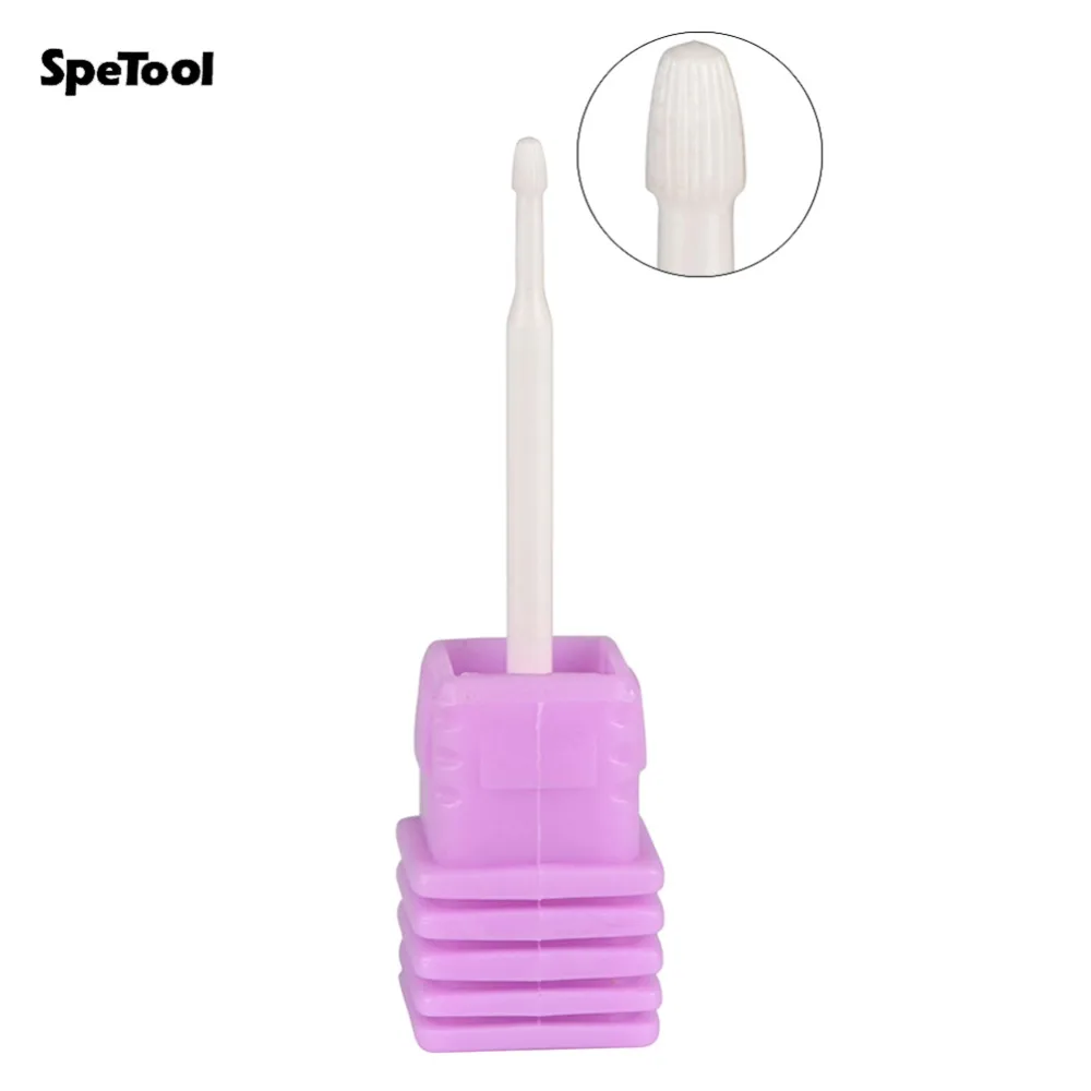 

SpeTool 1 piece High Quality Ceramic Nail Drill Bit Cuticle Clean For Electric Manicure Machines Pedicure Files Nail Salon Tools