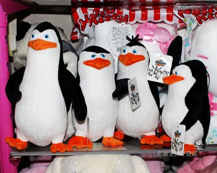 Free shipping Madagascar Penguins Kowalski/Private/Skipper/Rico Movie