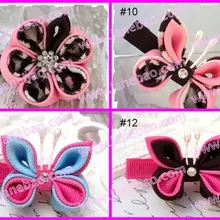 160 шт. цветок канзаши заколки значок держатель катушки заколки для волос волосы Луки