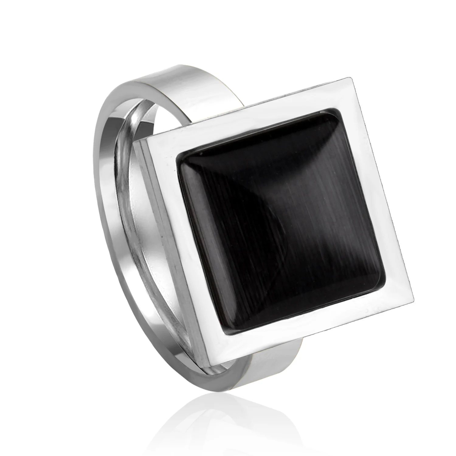 Роскошные женские кольца из нержавеющей стали, винтажные черные опалы, каменное кольцо, Прямая поставка, ювелирные изделия