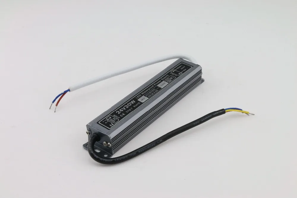 

new 1 piece 24 v waterproof led driver ip67 20W adapter led light transformer 24v 20w 0.83 A power charger for leds