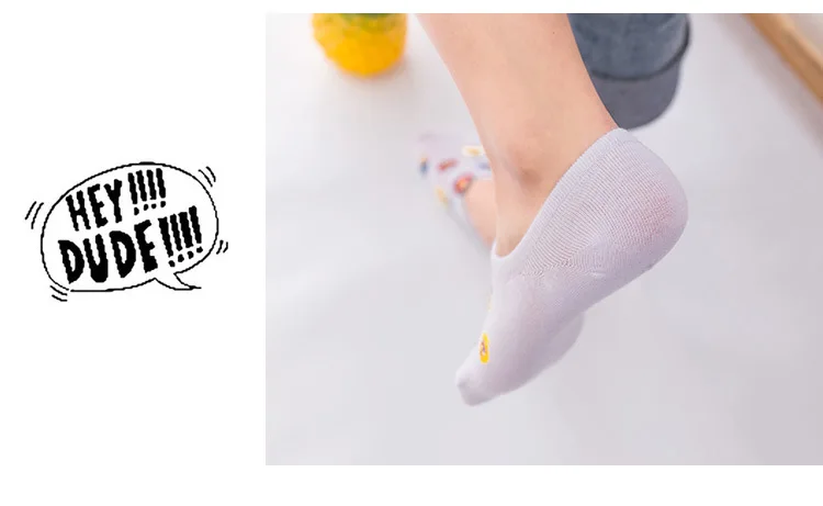 Новинка; короткие носки с закрытым носком для отдыха; дышащие удобные женские Короткие Носки с рисунком аниме; Chaussettes