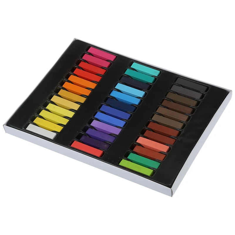 36 цветной мелок цветные карандаши для волос токсичный временный салонный набор пастели с коробкой