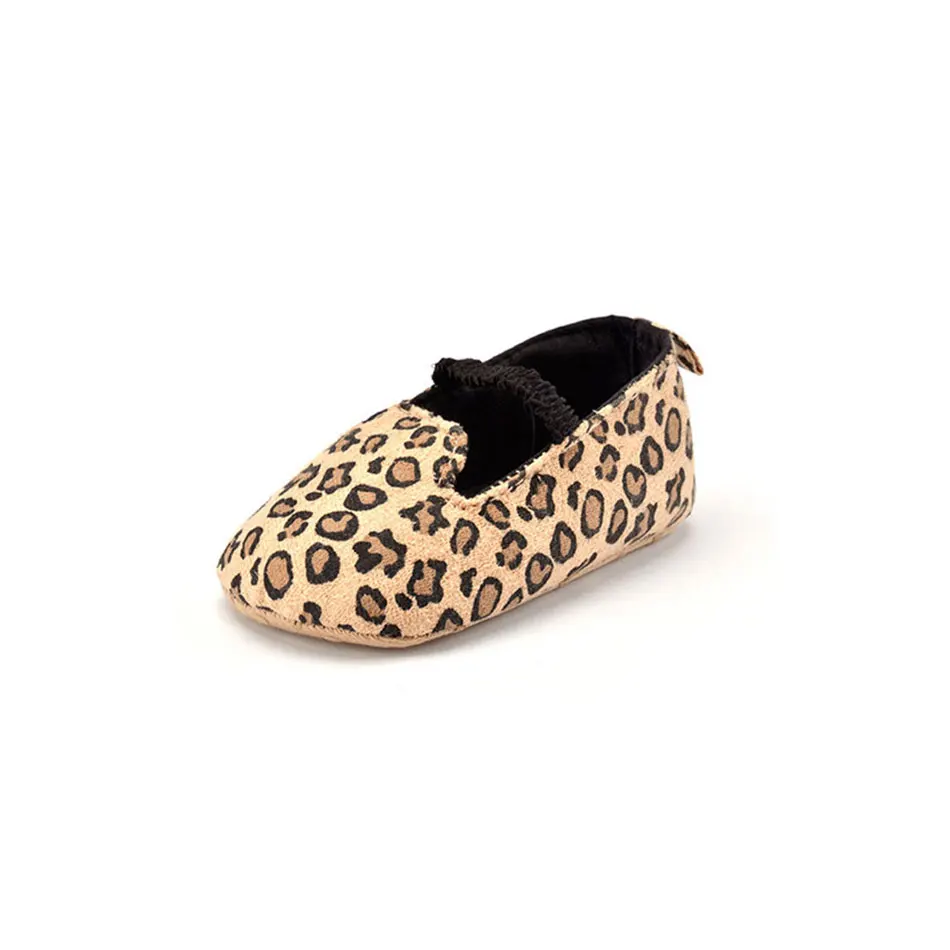 Msmax детская обувь, хлопковая ткань с Леопардовыми пятнами мягкая подошва Слипоны для девочек, модное платье принцессы в романтичном стиле Mary Jane с открытым носком; повседневная обувь
