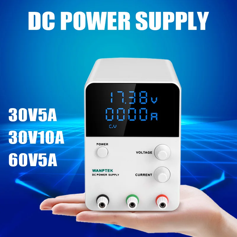 

Variable DC Power Supply 30V 5A 10A Adjustable Regulated Power Supply mA Display 0-30V 0-10V Easy to Use and Easy to carry