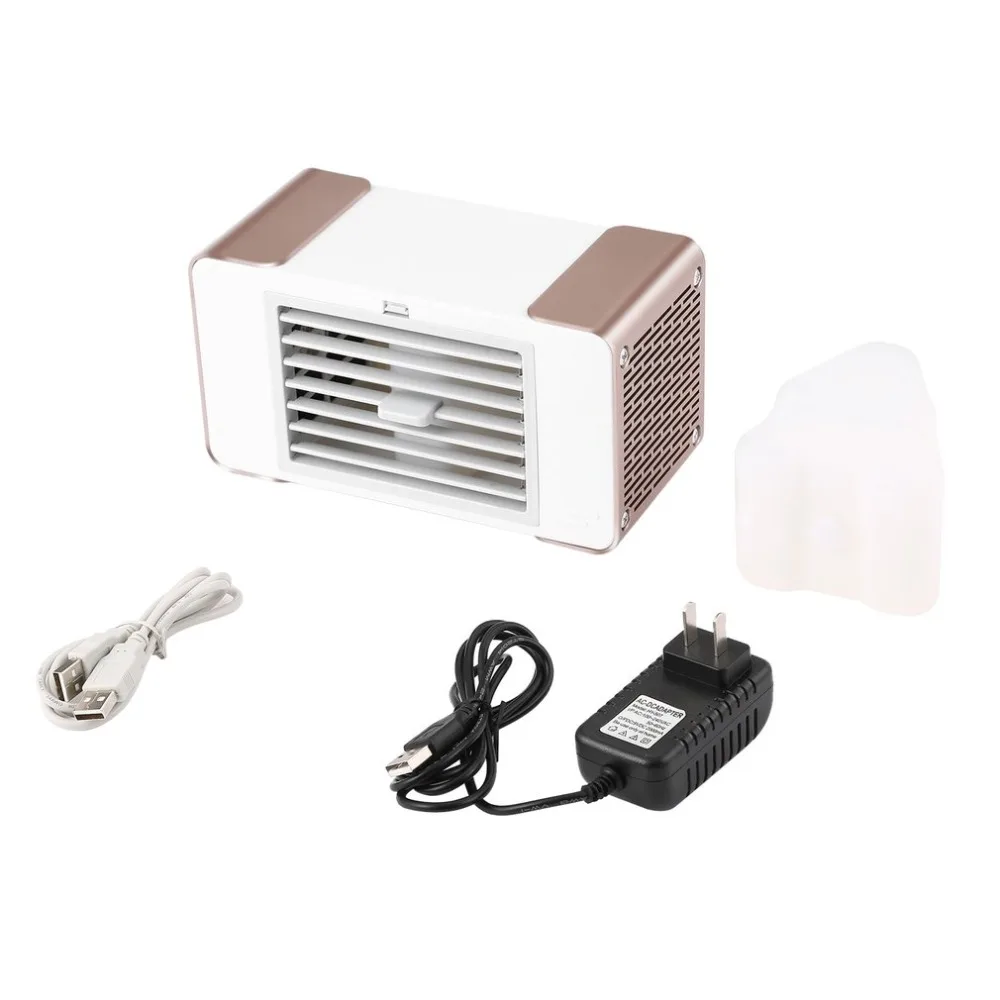 

Practical Design Compact Size Personal USB Air Conditioner Air Cooler Home Office Desk Cooler Cooling Bladeless Fan