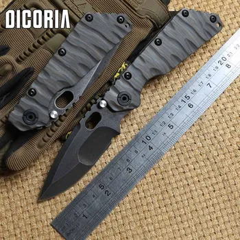 

DICORIA ST SMF Titanium handle D2 blade Ball bearing Tactical Folding Knife camping hunting outdoor survival Knives EDC tools