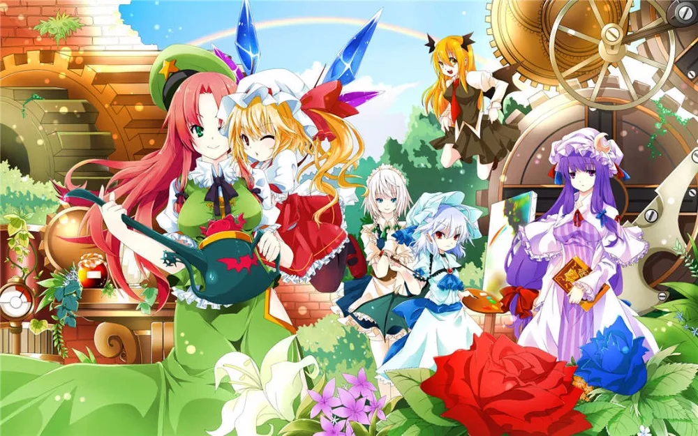 Custom TouHou Project #4 Anime Wall Poster Size 50x75cm Sticker Home Decor modern For Bedroom T#907!v23 | Дом и сад