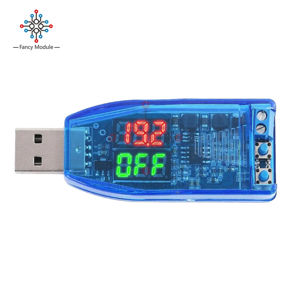 Двойной светодиодный цифровой Дисплей DC-DC DC 5V до 1,2 V-24 V USB Шаг вверх вниз Buck повышающий преобразователь постоянного тока с Питание модуль Вольтметр Амперметр