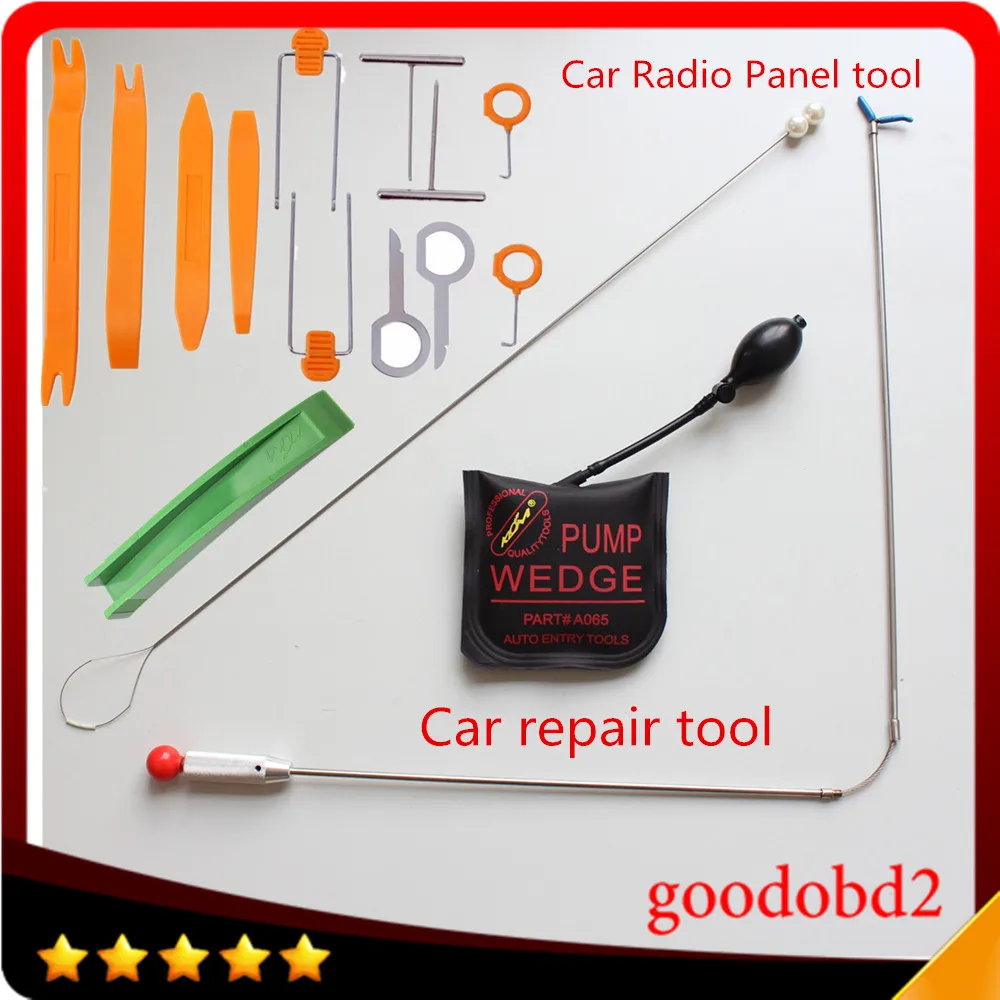 

15Pcs/set PDR Hooks Auto Quick Tool with klom pump wedge+ Car Radio Panel suit For Car 4S Shop /Car repair Shop / DIY Repair man