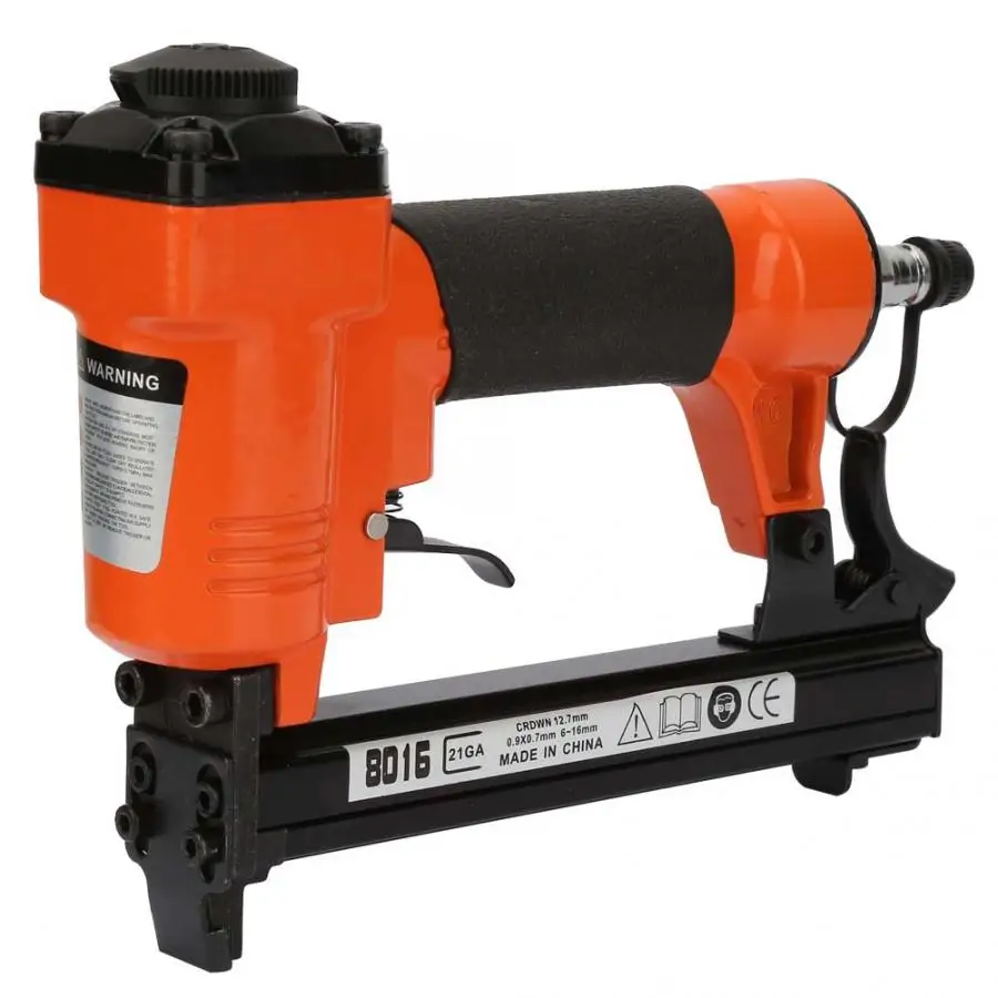 

Pneumatic U Type Stapler Nail Gun Straight Nail Air Pneumatic Nailers Stapler Staple Gun 21GA 0.9*0.7mm Stapler Nail Gun