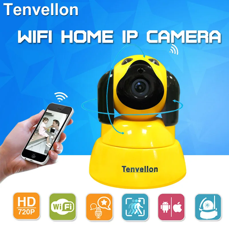 

Tenvellon CCTV Camera 720P IP Camera Wifi Surveillance Cameras HD Security Home Infrared Night Vision Wireless Baby Monitor