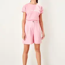 Trendyol розовые шорты с карманами TWOSS19WX0108