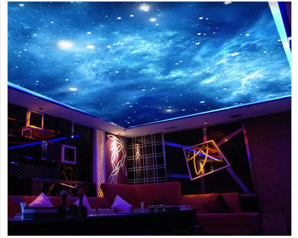 Beibehang Customized Atmosphere Fantasy Personality Galaxy Sky